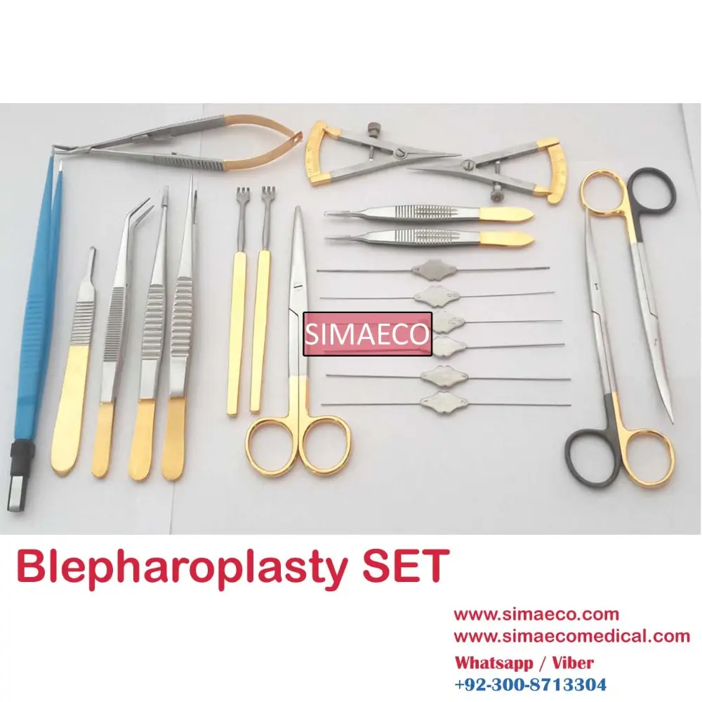 Blefaroplastia Conjunto de Instrumentos Cirúrgicos