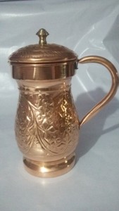 Jarra de agua de cobre sólido - Product Image 3