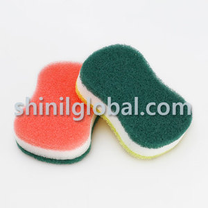 De calidad superior de fácil agarre celulosa y PU cocina esponja estropajo con no-cero scouring pad - Product Image 2