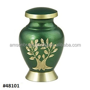 โกศใส่เถ้ากระดูกของมนุษย์ขี้เถ้ากระดูกทองเหลืองสีดำทองมีดีไซน์คลาสสิก - Product Image 5