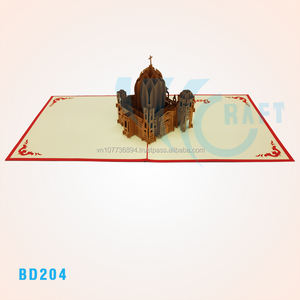 Greeting card 3d Building handmade vietnam - Product Image 4