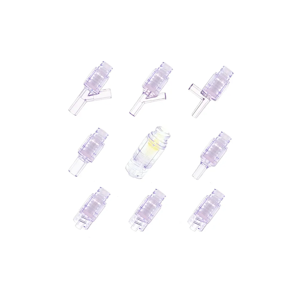 Adaptor Injeksi Infusi, Suku Cadang Perangkat Medis, Kecocokan Tekanan Netral, Jarum IV, Katup Tanpa Jarum, Konektor Y