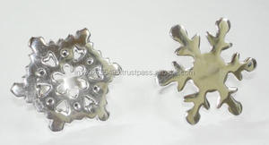 Anneaux de serviette en métal argenté - Product Image 6
