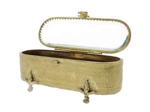 Boîte métallique, présentoir à bijoux en verre trempé - Product Image 3