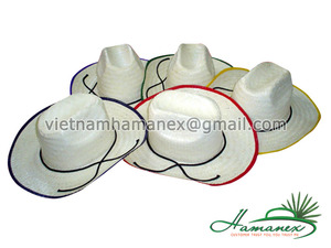 หมวกคาวบอยหรูหราในสไตล์การตรวจสอบธรรมดาโลโก้ที่กำหนดเองสำหรับทุกเพศของหมวกฟาง - Product Image 2