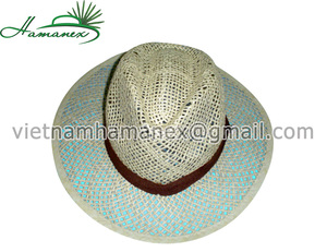 หมวกฟางปานามาใบปาล์มธรรมชาติสไตล์ยูนิเซ็กซ์, หมวกฟางปานามา - Product Image 3