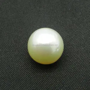 Precious south sea natural pearl 10mm round cab 5.6 cts loose gemstone for jewelry