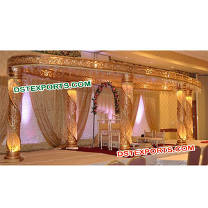 แต่งงานไฟเบอร์คริสตัลรูปไข่ Mandap ออกแบบใหม่งานแต่งงานรูปไข่ Mandap ล่าสุดไฟเบอร์คริสตัล Mandap ผู้ผลิต - Product Image 1