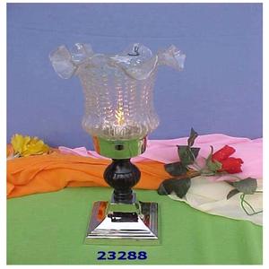 Lampes d'ouragan en verre clair décoratives pour dessus de table et décor à la maison - Product Image 1