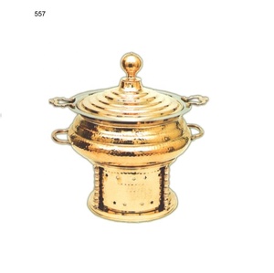 Plato de frotamiento chapado en oro para restaurante de Hotel, aniversario de boda, fiestas de cumpleaños y otras fiestas, artículo decorativo de catering - Product Image 3