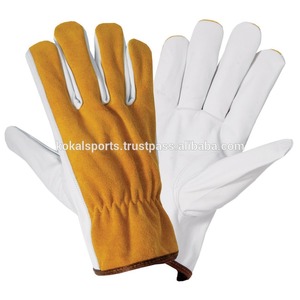 Vente en gros de gants de sécurité confortables en cuir de vachette fendu Gants de travail en nitrile à usage général pour les conducteurs et les travaux de sécurité - Product Image 3