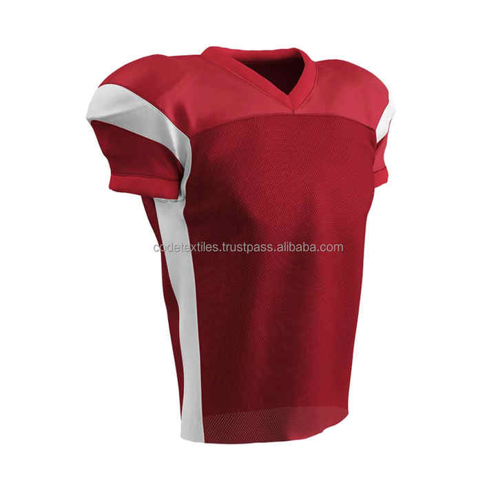 Últimos uniformes de sublimación transpirables de camisetas de fútbol americano personalizados en talla grande disponibles para la venta al por mayor en Pakistán