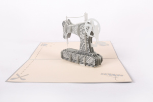 การออกแบบใหม่ที่ซับซ้อนการพิมพ์ 3D การ์ดจักรเย็บผ้า Pop Up การ์ดสําหรับงานฝีมือวันแม่ - Product Image 3