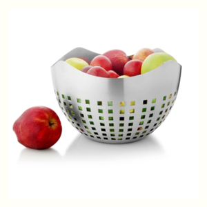 Cuenco de comida sostenible de acero inoxidable personalizado para catering en casa, cuenco de fruta usado, cuenco para servir comida de diseño hecho a mano - Product Image 3