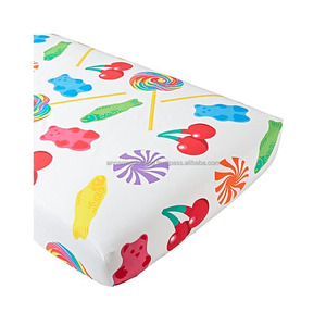 OEM Winter Sales 100% Organic Jersey Cotton Fitted Baby Crib Sheet Set - Product Image 1