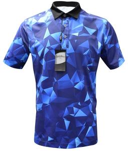 เสื้อโปโลพิมพ์ลายดิจิทัลสำหรับใส่วิ่งและเล่นกีฬาเสื้อถักสำหรับฟิตเนส - Product Image 1