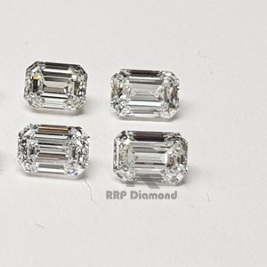 Diamants blancs de laboratoire VS Pureté 0,20 à 0,29 carats, lot mixte, taille émeraude, avec un très bon taillage et certificat IGI, prix - Product Image 1