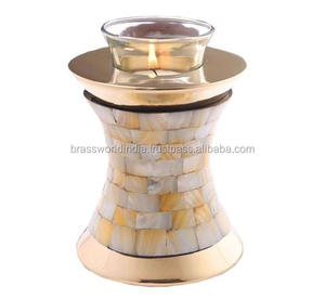 Metal American Style <b>Tea</b> <b>Light</b> Pet Cremation Urns for Adults by Brassworld India - Product Image 2