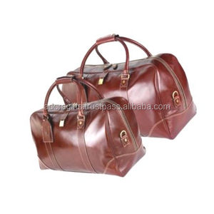 Duffle กระเป๋าเดินทางหนังแท้/กระเป๋าเดินทางหนังแท้/กระเป๋า duffle พร้อมที่จับ - Product Image 1