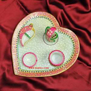 ถาดพระพิฆเนศรูปแอปเปิ้ลหินอ่อนถาดพระพิฆเนศอินเดียของขวัญคืนงานแต่งงานของขวัญประตูแบบดั้งเดิมของขวัญพิธีทางศาสนาฮินดู - Product Image 5