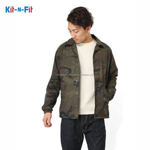 OEM Chenille-Chaqueta de nailon 100% ligera y resistente al agua para hombre, chaqueta de entrenamiento de camuflaje con cuello vuelto, talla grande - Product Image 2