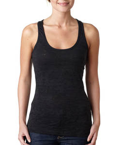 Manufacturer's Wholesale Custom Design Women's Gym Sport Training <b>Tank</b> <b>Top</b> Plus Size <b>Racerback</b> Stringer Burnout Solid Knitted - Product Image 2