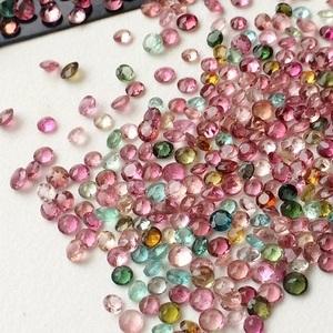 2mm 4mm Naturel Multi Tourmaline À Facettes Ronde Lâche Semi Précieuse Gemme Prix Usine De Grossiste Boutique Revendeur En Ligne - Product Image 1