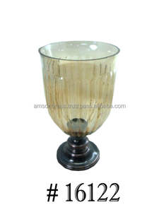 Bougeoir design en verre bleu pour la maison - Product Image 5