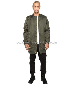 Blousons aviateur allongés sur mesure pour hommes / Blousons streetwear pour hommes - Product Image 2