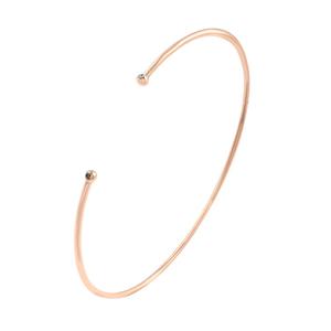 Bracelets simples classiques en argent sterling 925 plaqué or rose pour les cadeaux des femmes, les fêtes et les mariages - Product Image 2