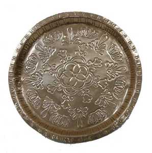 New Design Hammered Round Copper Serving Tray - Product Image 2