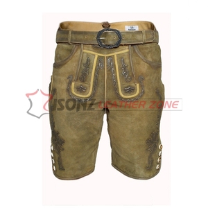 Nouveauté Short bavarois Oktoberfest élégant pour homme, couleur personnalisée, Lederhosen Mid Anti-Wrinkle, grande taille, Kurze brodé - Product Image 1