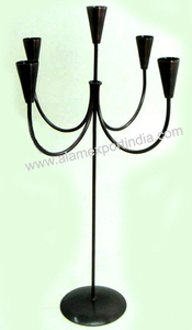 Porte-bougie en fil de fer, candélabre, centre de table - Product Image 3