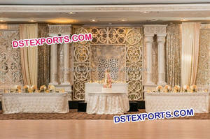 Royalเอเชียงานแต่งงานเวทีตกแต่งแต่งงานอินเดียขั้นตอนตกแต่งRoyal Blueงานแต่งงานตกแต่ง - Product Image 6