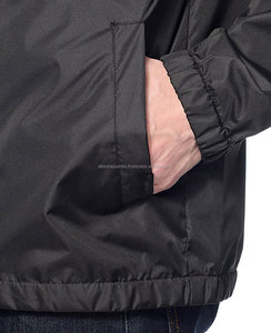Veste coupe-vent Anorak en nylon, personnalisé, fermeture éclair pour hommes, pour le golf, course en vrac, 100% en PVC, vente en gros - Product Image 1