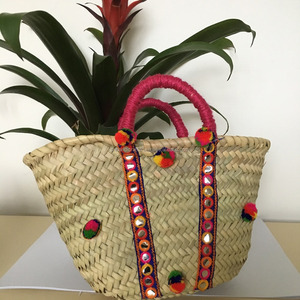 Premium Quality Palm Straw <b>Basket</b> Panier - Product Image 1