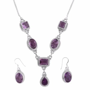 Bijoux précieux collier grenat ensemble à prix nominal bijoux de luxe collier en argent 925 Style Vintage bijoux personnalisés fins - Product Image 6