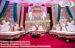 การแต่งงานแบบดั้งเดิมสีขาวแมนดาลัย mandapam srilankan สไตล์วิหารสไตล์แมนดาลัพณฑ์หรูหรา manavarai mandap เส้นใยสหราชอาณาจักร - Product Image 5