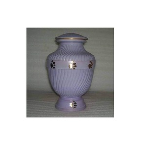 Urna de cremación de nuevo diseño, urnas de Metal de aluminio para mascotas, color azul cielo para perros, gatos, cenizas, esmalte, acabado elegante - Product Image 1