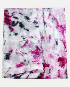 Thiết kế sáng tạo Studio thanh lịch Chiều dài trung bình TIE DYE khăn lụa với satin tinh khiết 90x180cm cho Phụ nữ mùa hè - Product Image 4