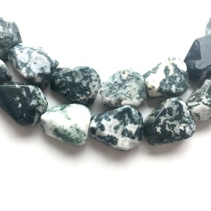 Haute qualité arbre agate pépite à facettes percé pierre précieuse à facettes brin complet pierre naturelle cristal collier de guérison grossiste - Product Image 4