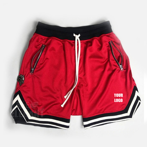 Pantalones cortos de malla de poliéster para hombre, ropa para trotar con logotipo personalizado, diseño de tu propio logotipo, de la mejor calidad - Product Image 3