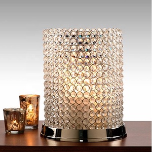New Gold Tall <b>Crystal</b> Pillar <b>Stand</b> - Product Image 3