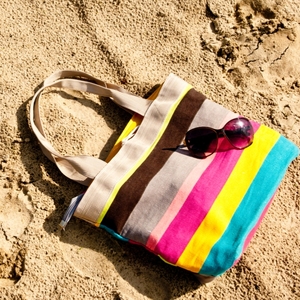 Professional Luxurious Beach <b>Bag</b> 100% Cotton Beach <b>Tote</b> <b>Bags</b> With Beautiful Color for <b>Wholesale</b> in India - Product Image 2