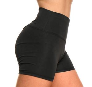 กางเกงขาสั้นเอวสูงสำหรับผู้หญิง,กางเกงออกกำลังกายใส่วิ่งเข้ายิมสีพลัม - Product Image 6