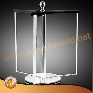 Support de menu en acrylique, pied-de-panneau rotatif, porte-cartes d'affichage - Product Image 2