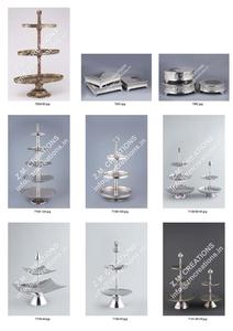 Soporte de pastel Juego de 4 niveles Nueva tendencia Soporte de postre de lujo Tamaño personalizado para Aniversario de fiesta de boda - Product Image 6