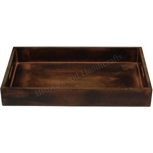 Plateau en bois rectangulaire fait à la main de haute qualité pour la maison et la cuisine plateau de service de vente chaude pour plusieurs utilisations plateau personnalisé - Product Image 2