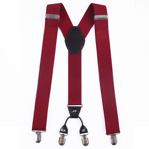 4 Clips en <span class=keywords><strong>Tirantes</strong></span> formales <span class=keywords><strong>Tirantes</strong></span> de cuero para <span class=keywords><strong>hombre</strong></span> para <span class=keywords><strong>boda</strong></span> Suspensorio - Product Image 2