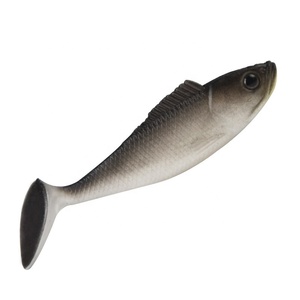 9,5 cm 9g preto branco Swimbait plástico macio isca moldes - Product Image 3